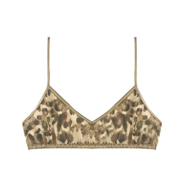 Leopard Mesh Bralette - Picture 2 of 5